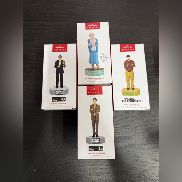 Hallmark Other - 4 2023 Hallmark Keepsake Ornaments The Office, Parks and Recreation, Golden Girl